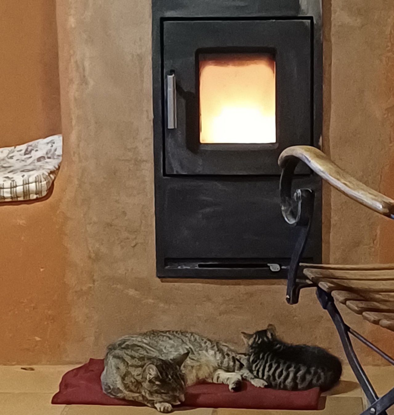brennender Kamin brennender Kamin