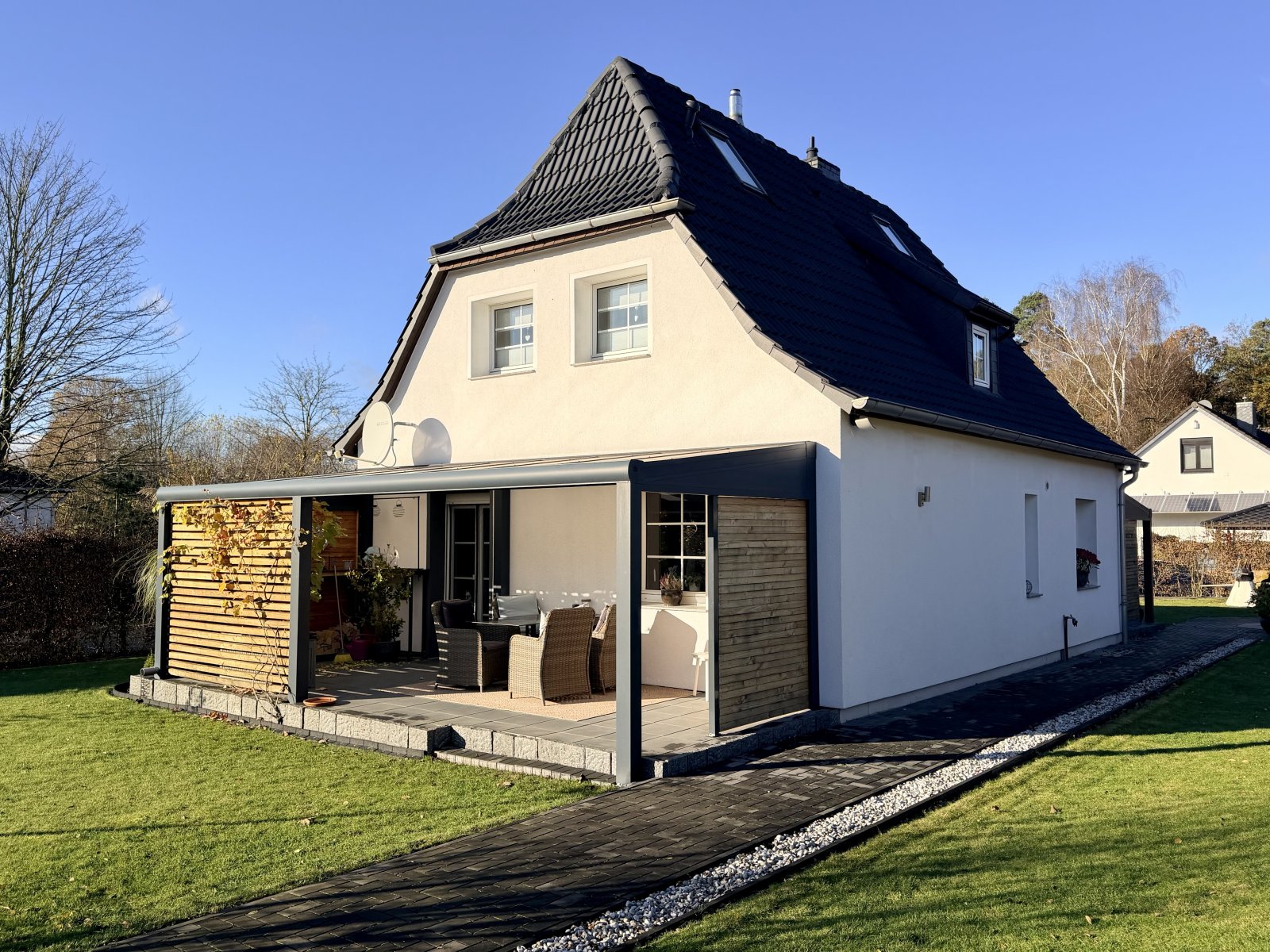 Hausansicht seitlich 